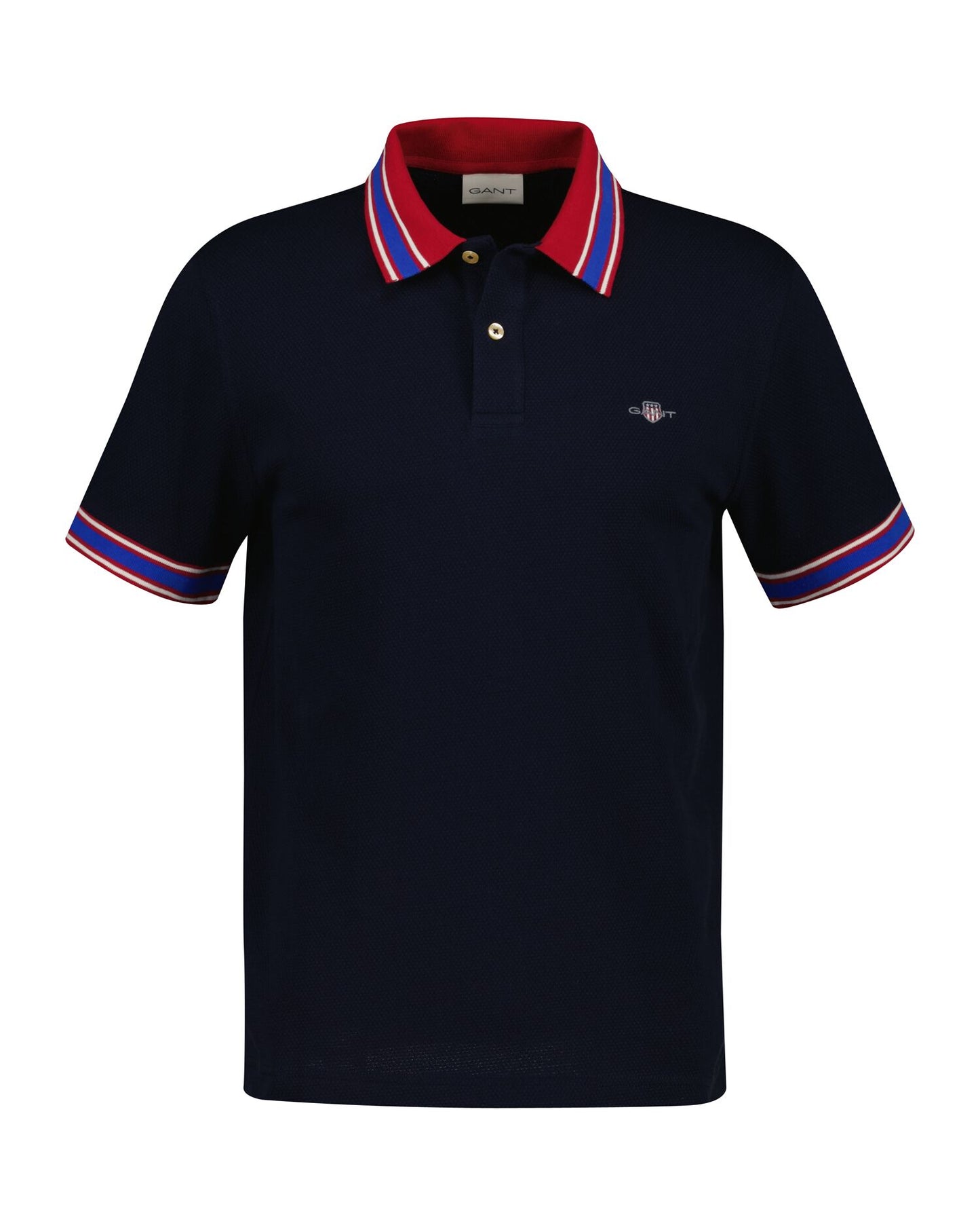Gant Popcorn Texture Short Sleeve Polo
