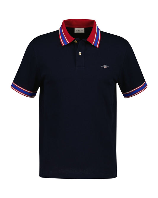 Gant Popcorn Texture Short Sleeve Polo