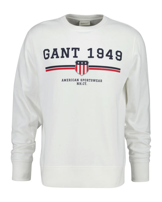 GANT Graphic Crew Neck Sweatshirt