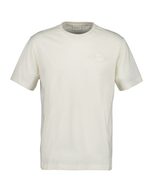 GANT Regular Fit Tonal Shield Short Sleeve T-Shirt