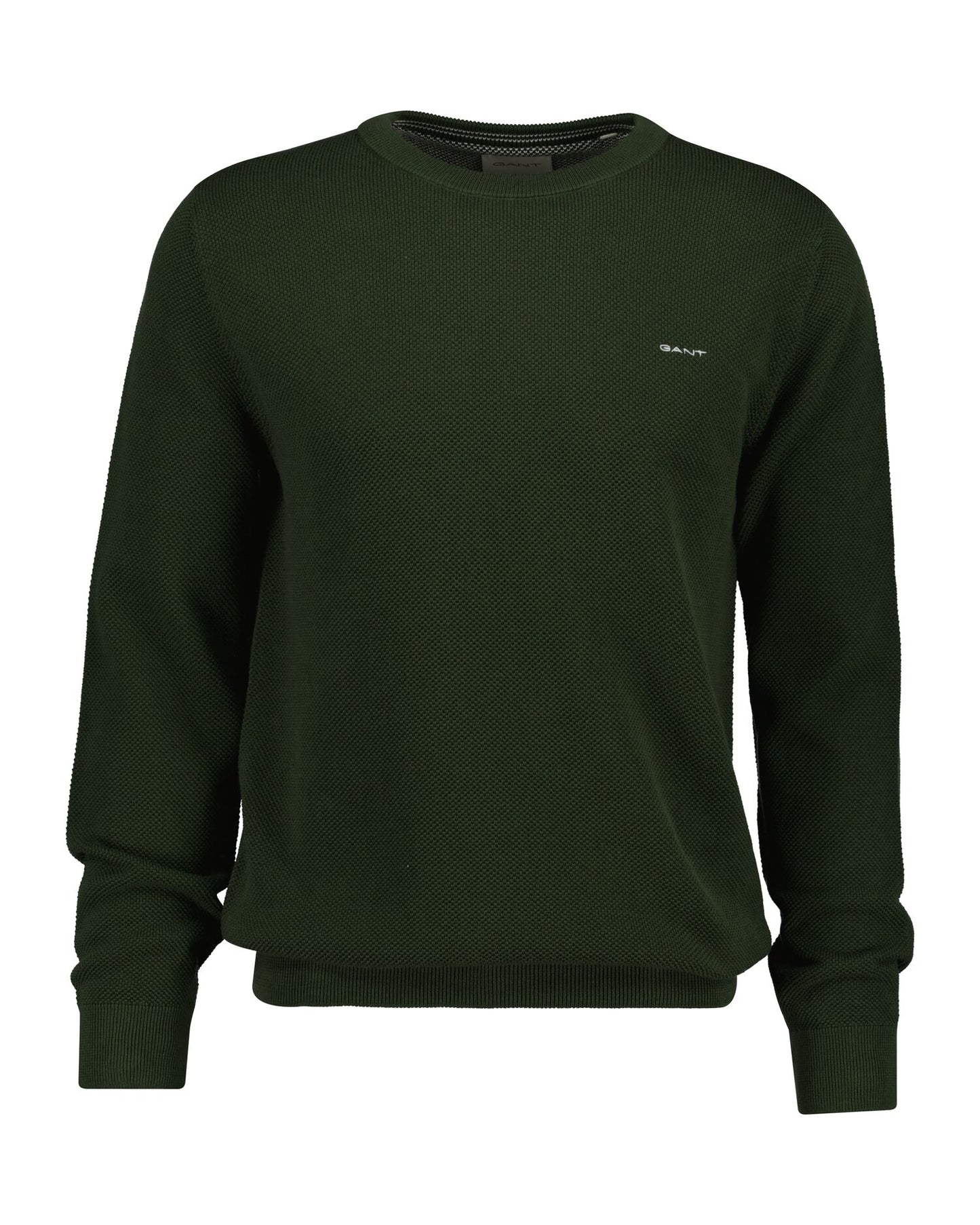 Gant Cotton Piqué Crew Neck Sweater