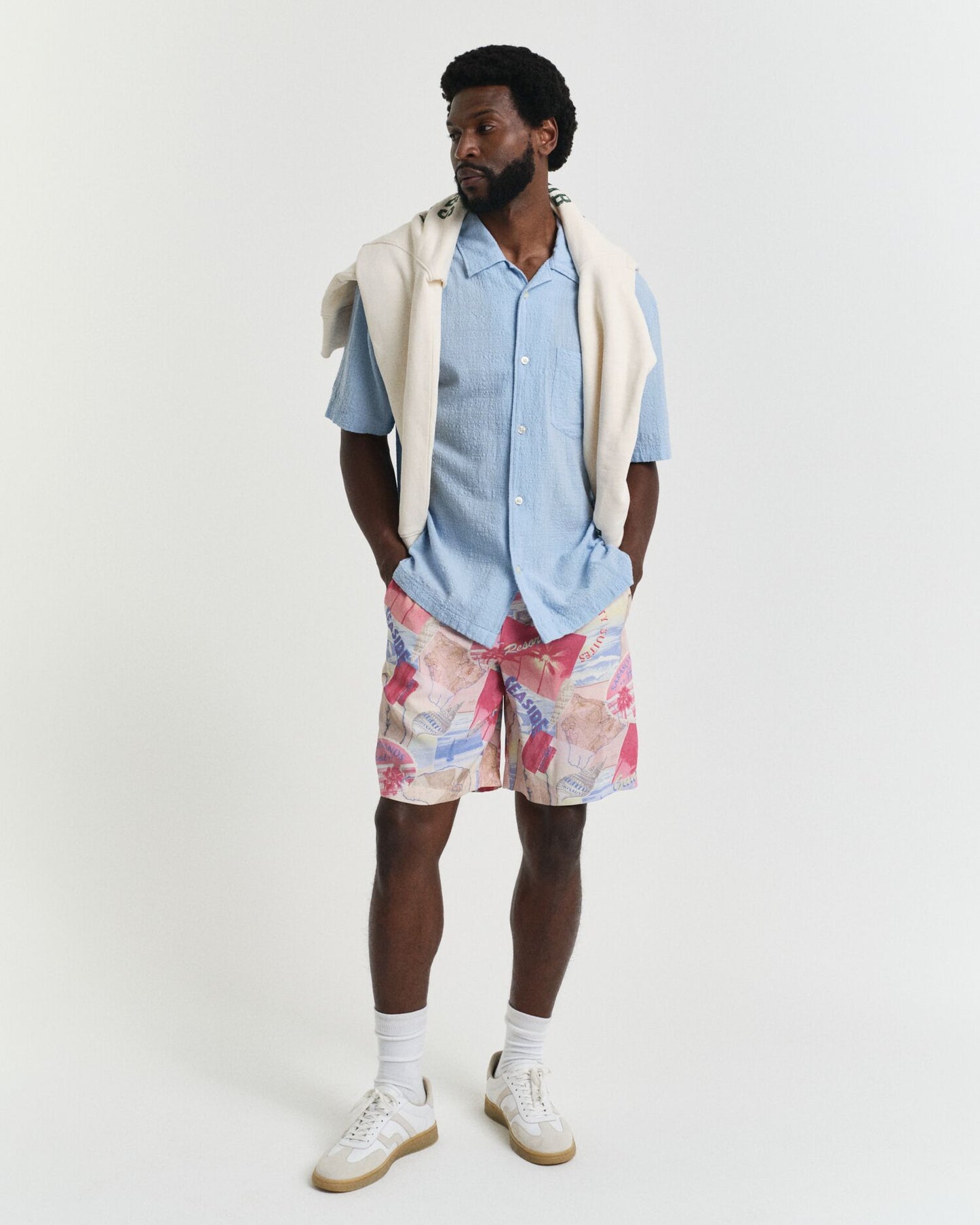 GANT Men’S Resort Printed Drawstring Shorts