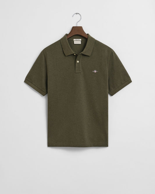 Regular Shield Short Sleeve Pique Polo