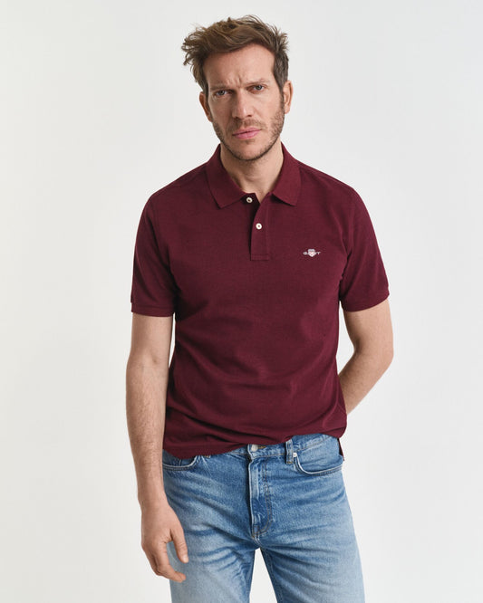 Regular Shield Short Sleeve Pique Polo