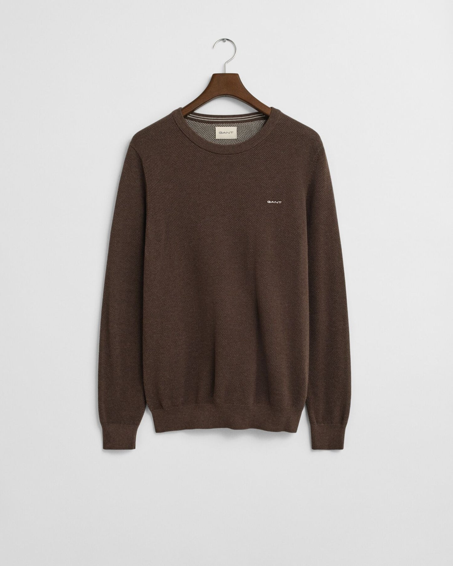 Gant Cotton Piqué Crew Neck Sweater