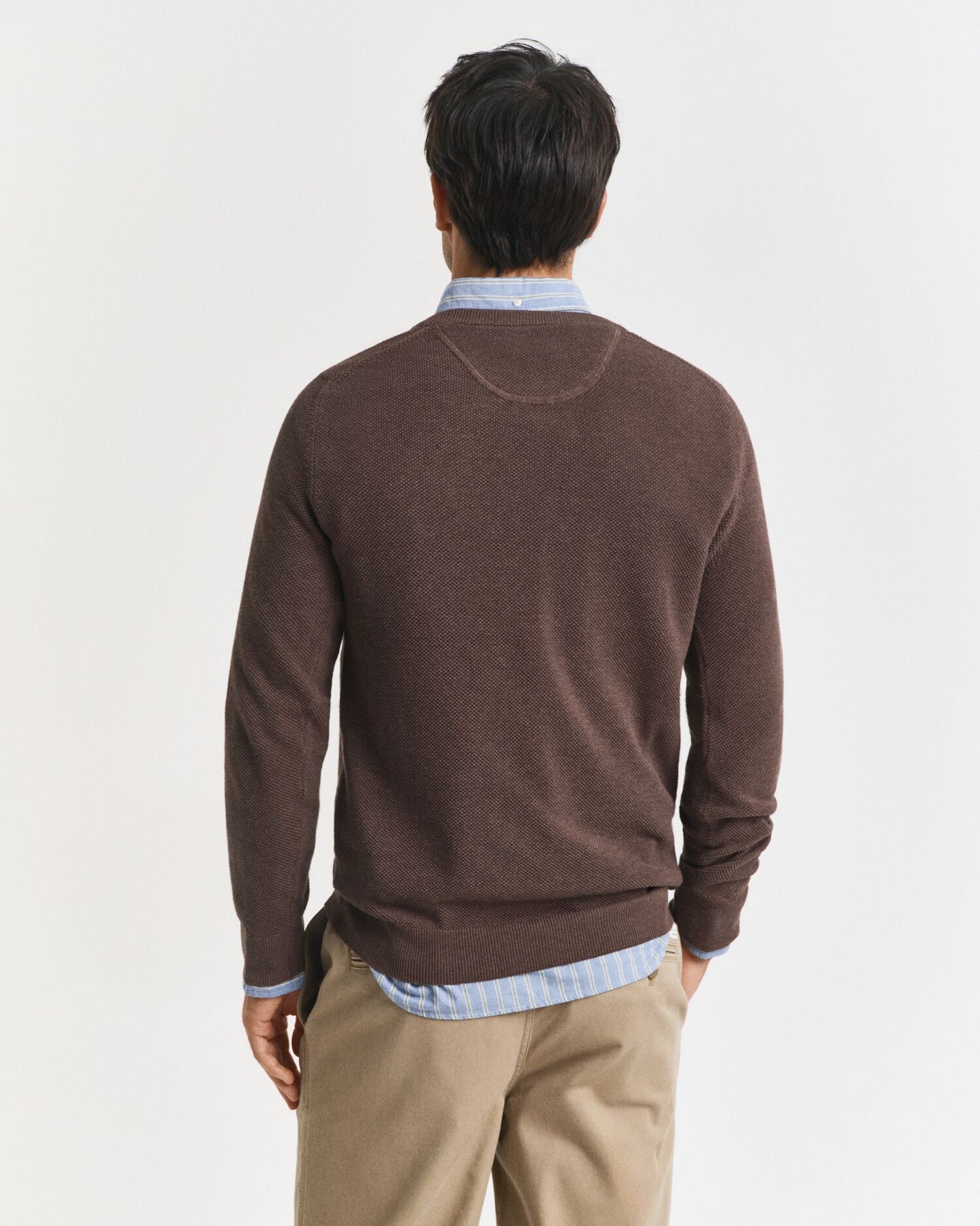 Gant Cotton Piqué Crew Neck Sweater