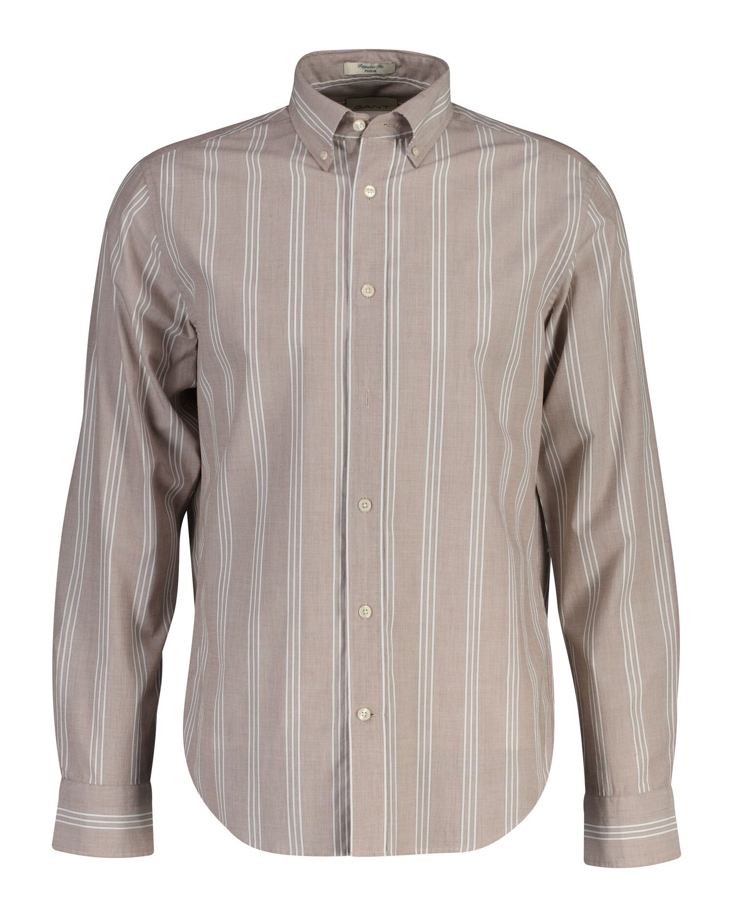 Regular Poplin Fil A Fil Stripe Shirt