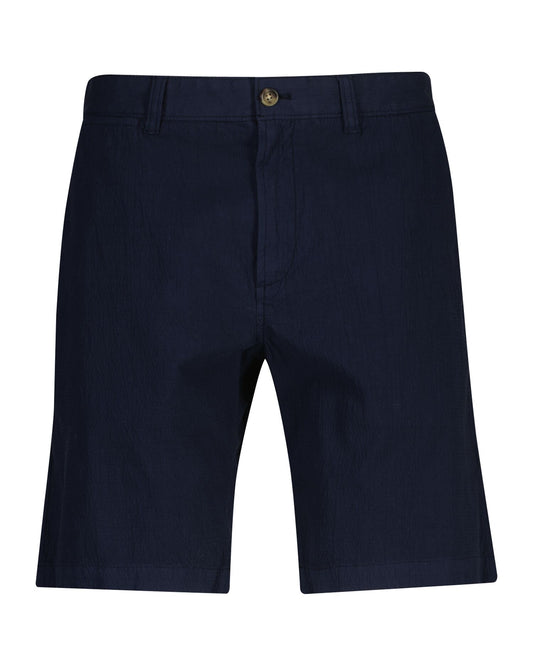 Regular Garment Dyed Seersucker Shorts