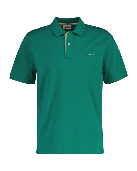 Contrast Piqué Polo Shirt