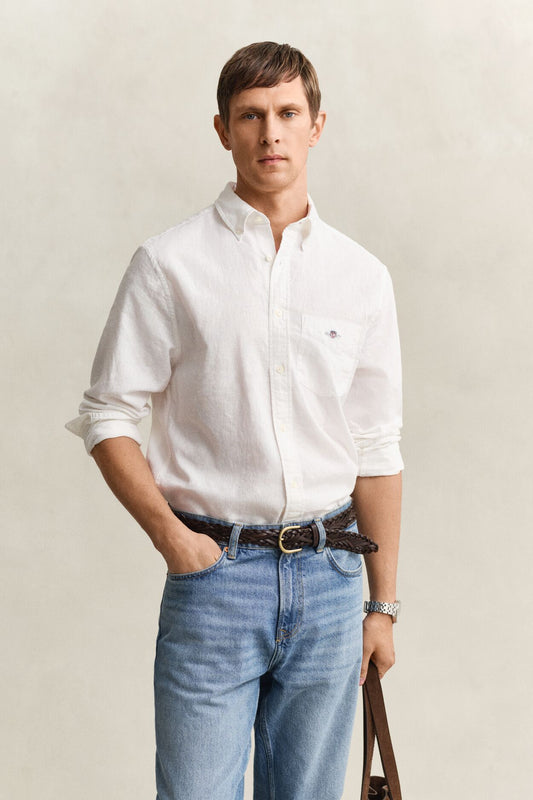 Regular Cotton Linen Shirt
