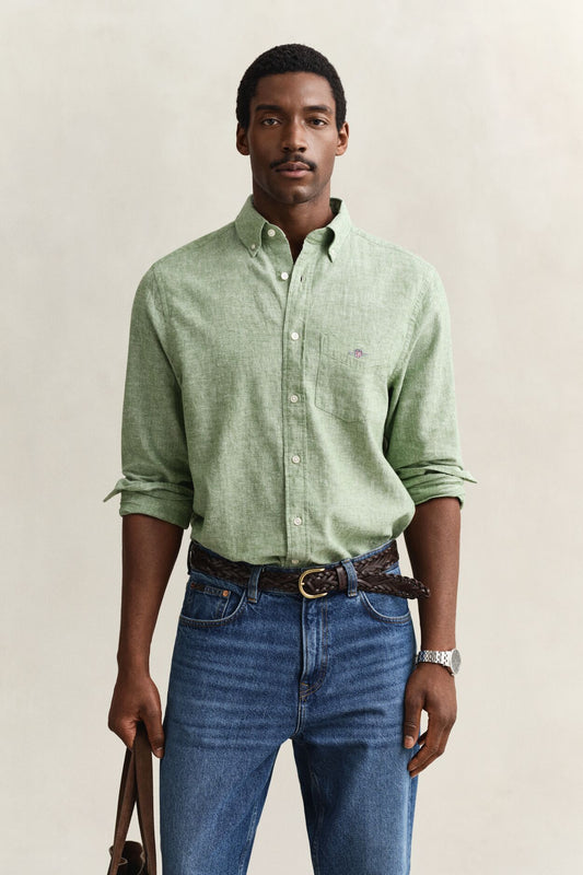 Regular Cotton Linen Shirt