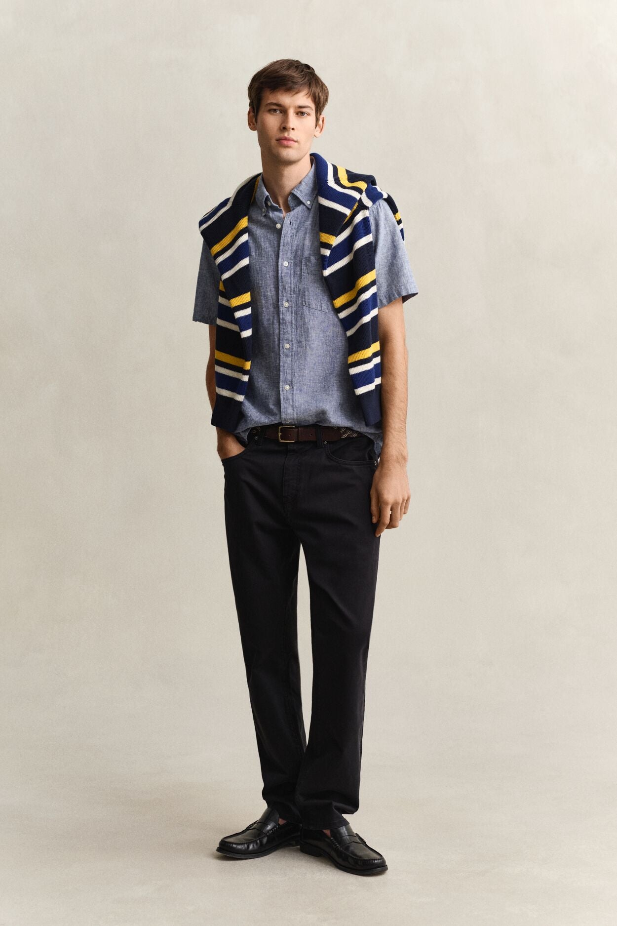 Regular Cotton Linen Ss Shirt