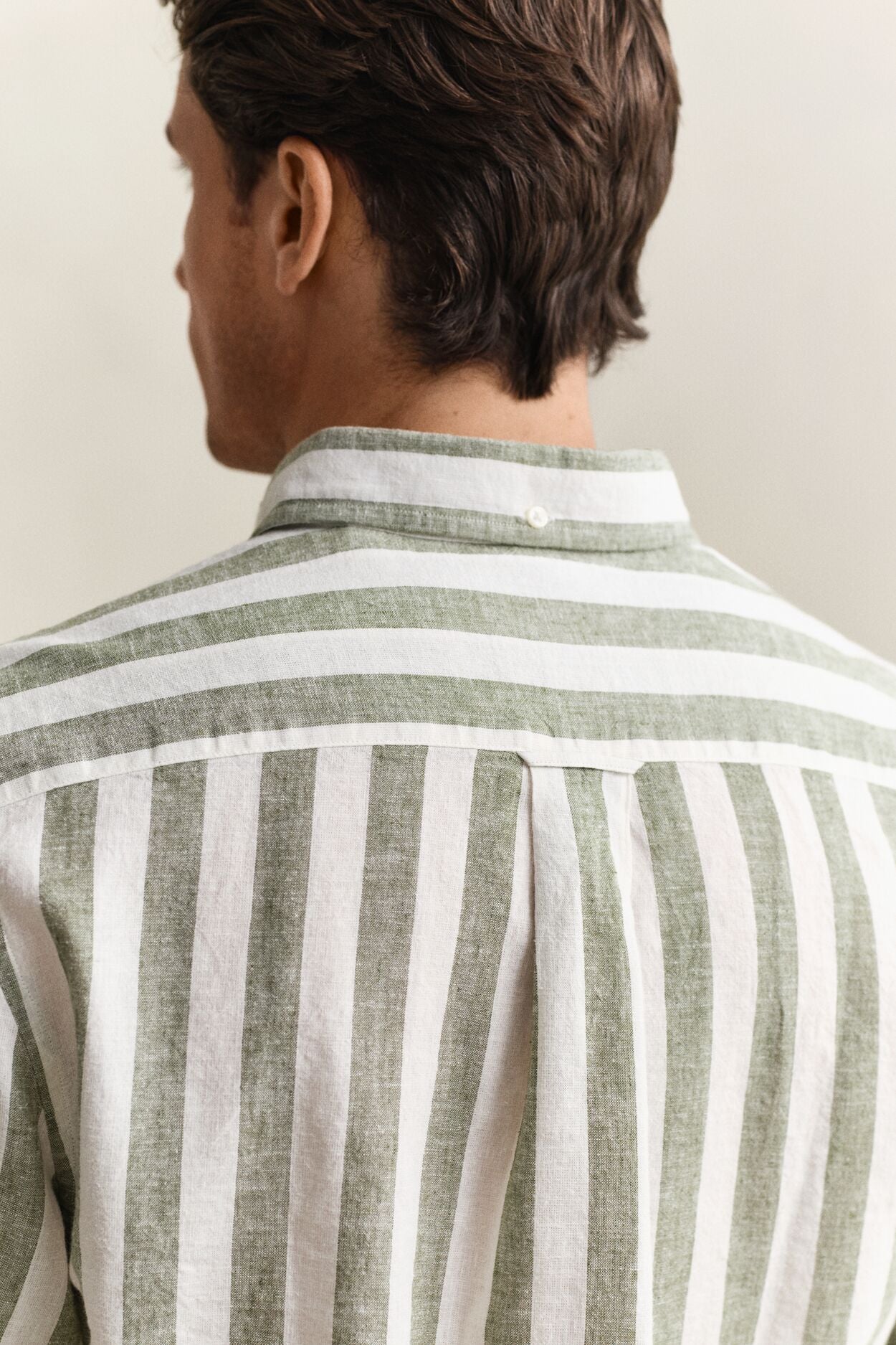 Regular Cotton Linen Stripe Shirt