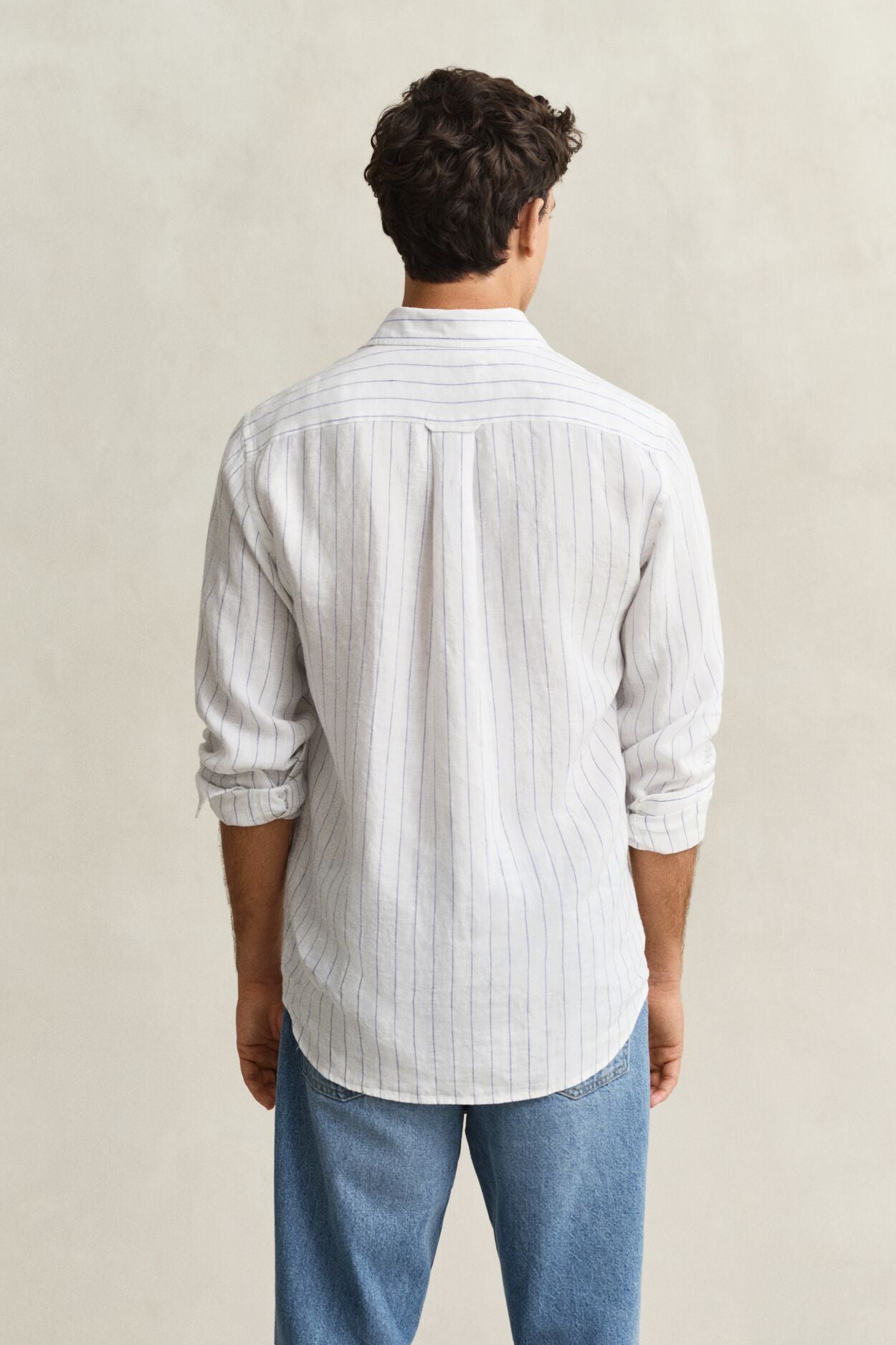 Regular Linen Stripe Shirt