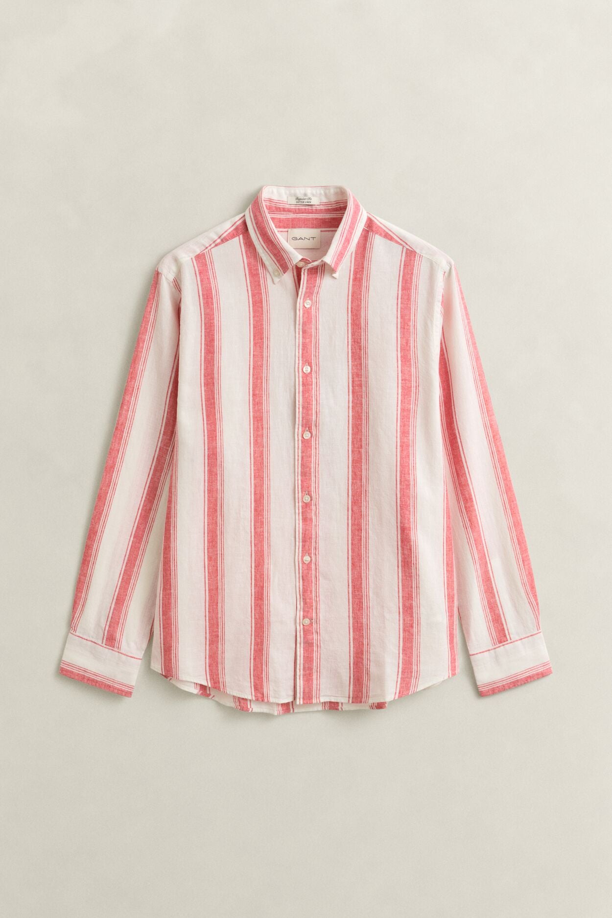 Regular Cotton Linen Stripe Shirt