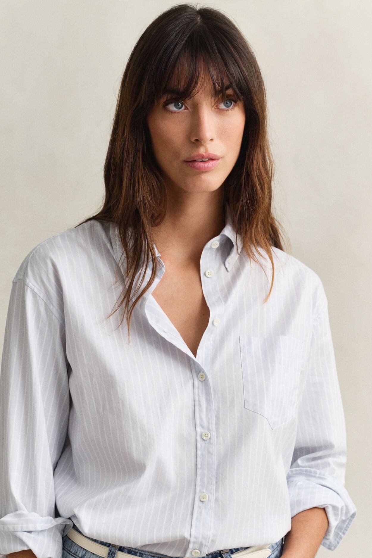Relaxed Luxury Oxford Stripe Bd Shirt