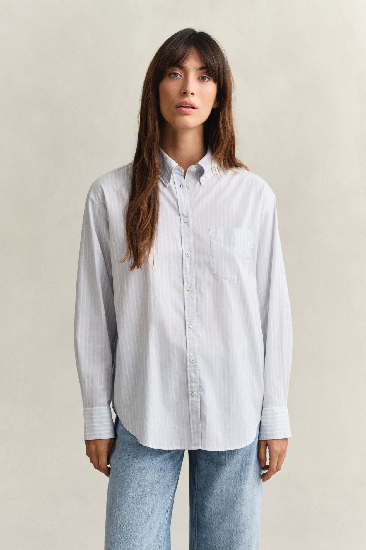 Relaxed Luxury Oxford Stripe Bd Shirt
