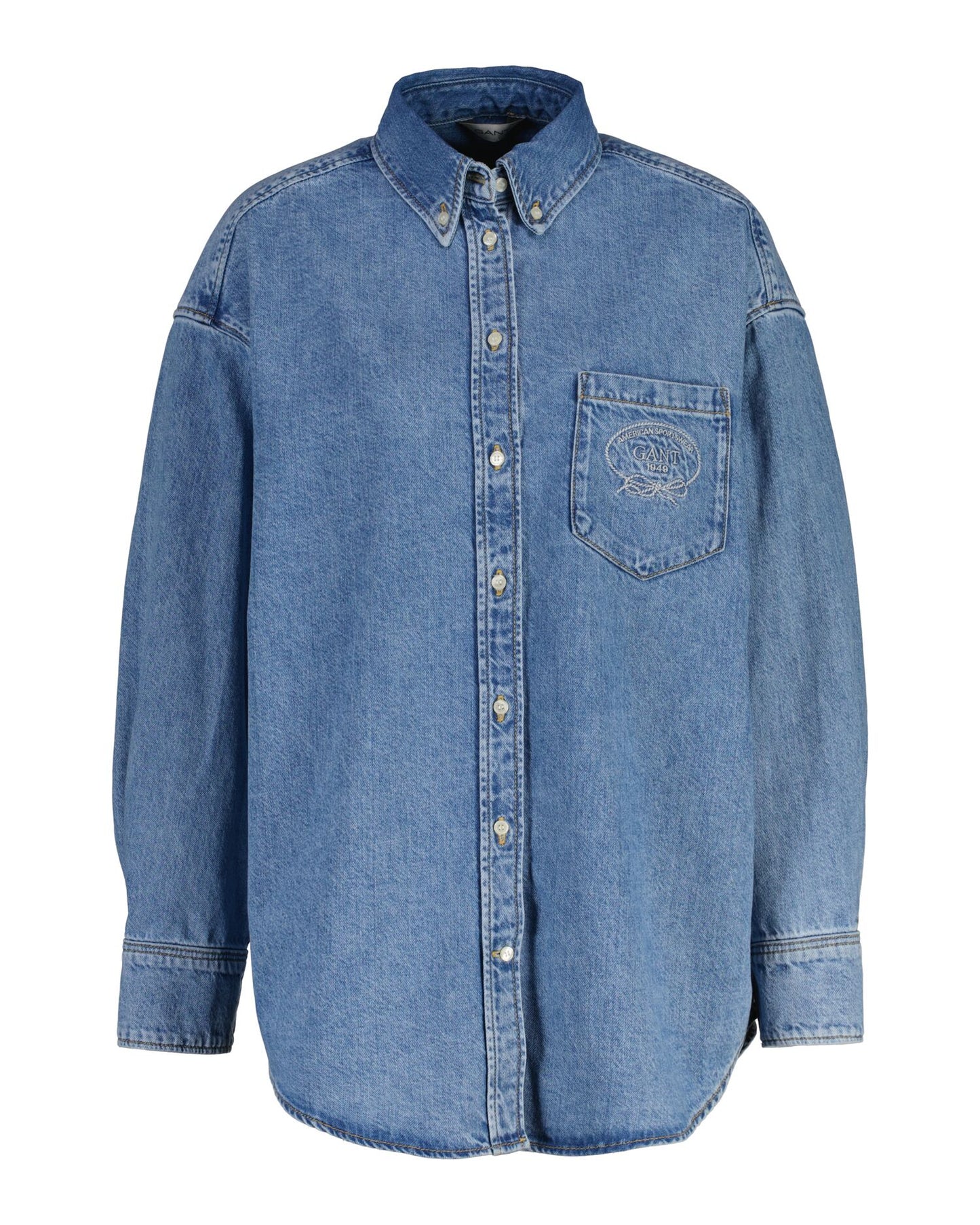 Embroidered Denim Shirt