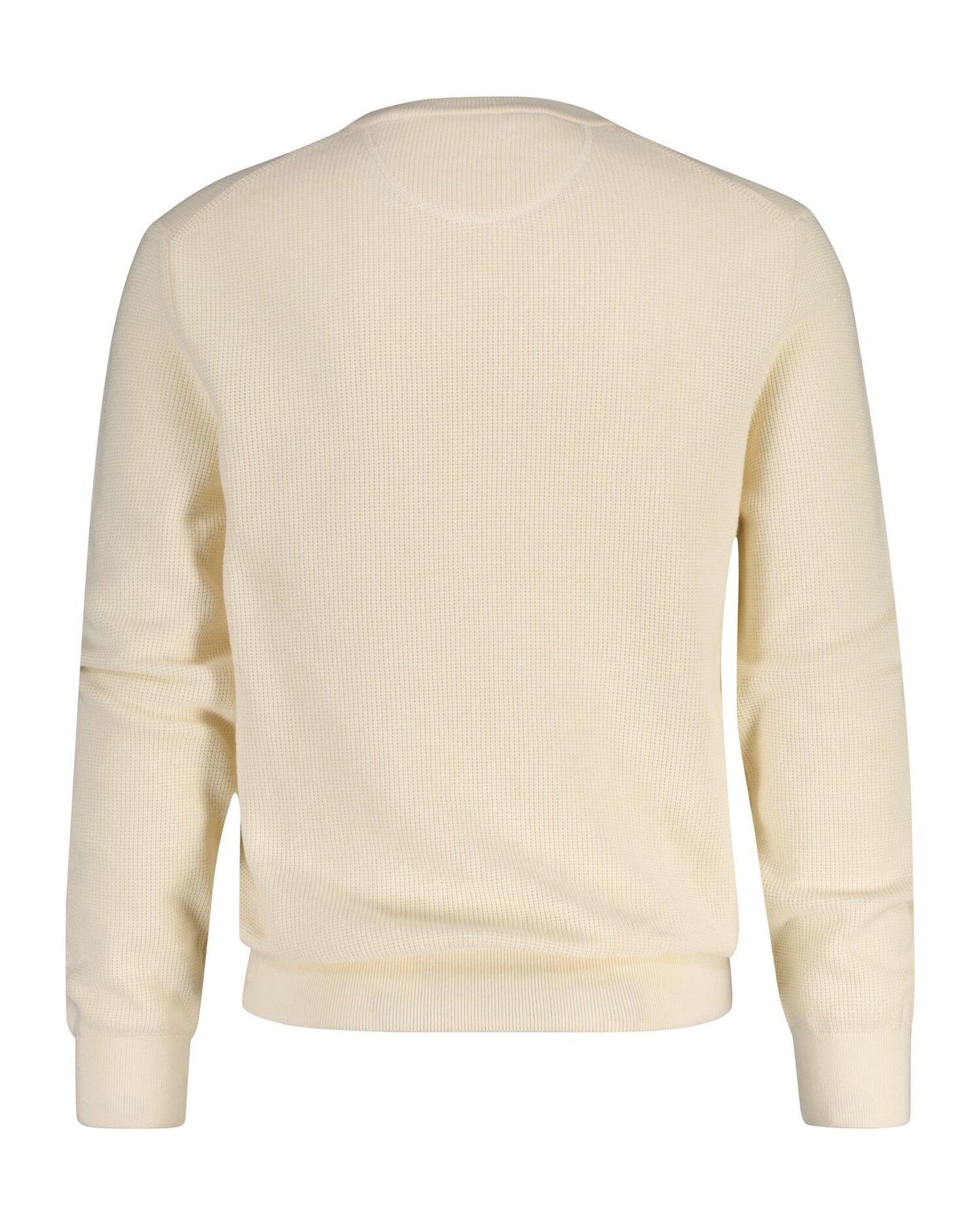 Textured Cotton Crew Neck Sweater