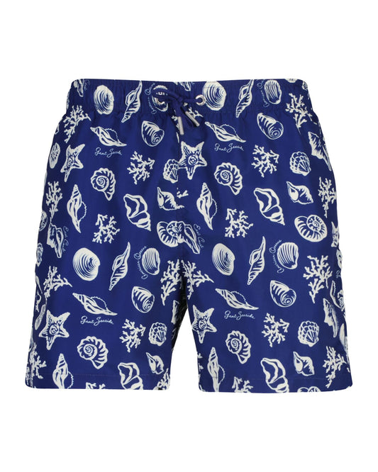 Seashell Print Swim Shorts