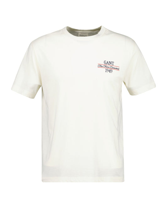 Gant  Regular Fit Graphic Crew Neck T-Shirt