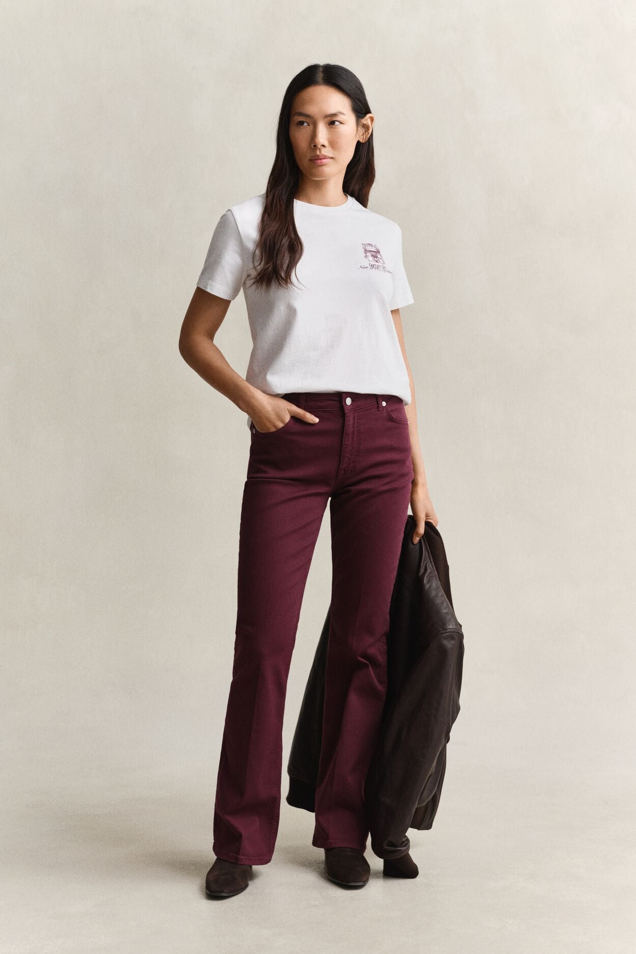 Gant  Regular Fit Graphic Crew Neck T-Shirt