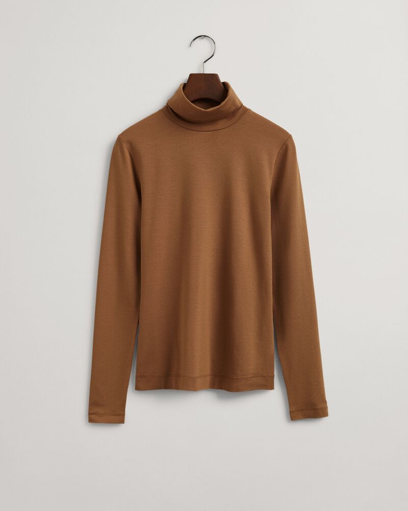 Jersey Ls Turtleneck Roasted Walnut / S