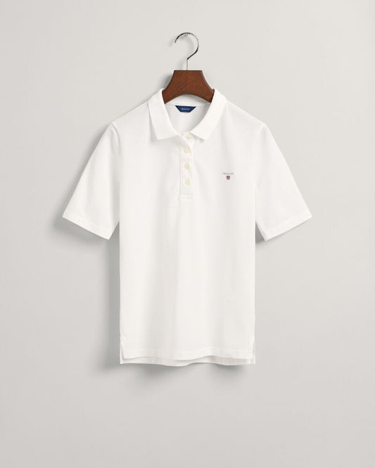 Original Mid Sleeve Piqué Polo Shirt White / S