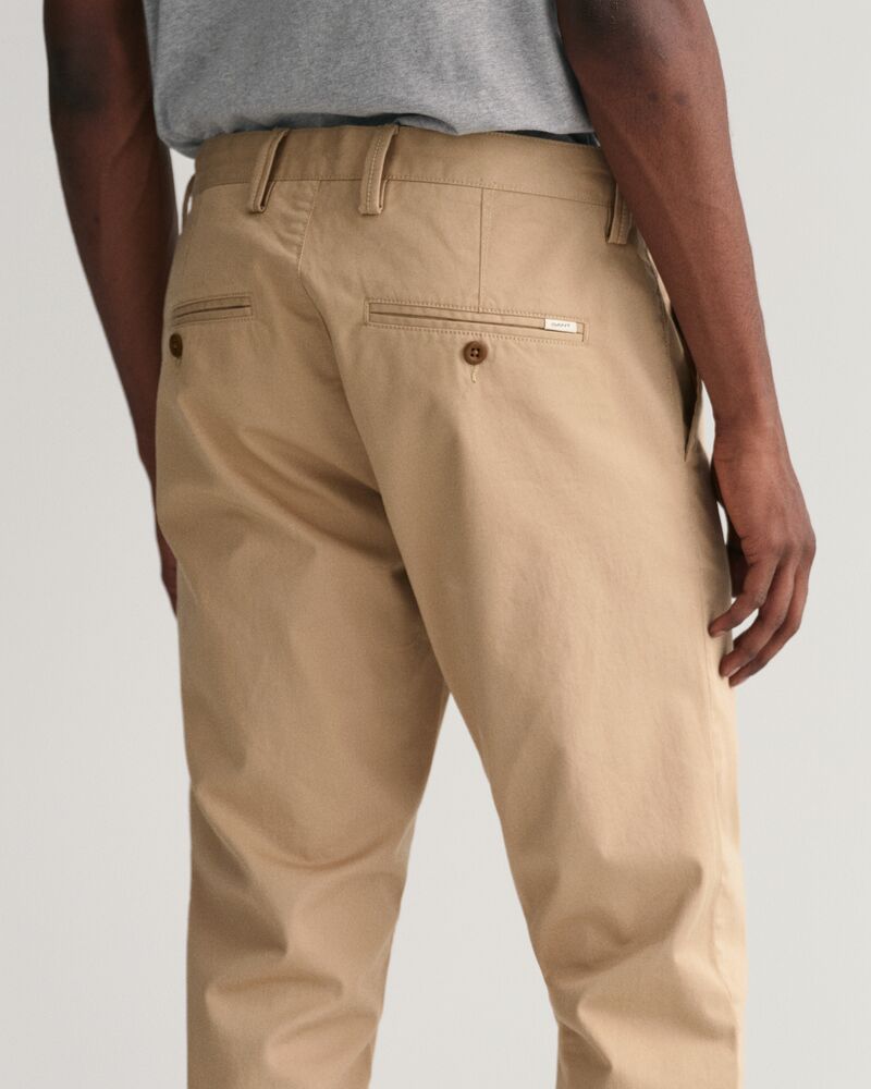 Slim Fit Twill Chinos DARK KHAKI / 46x32