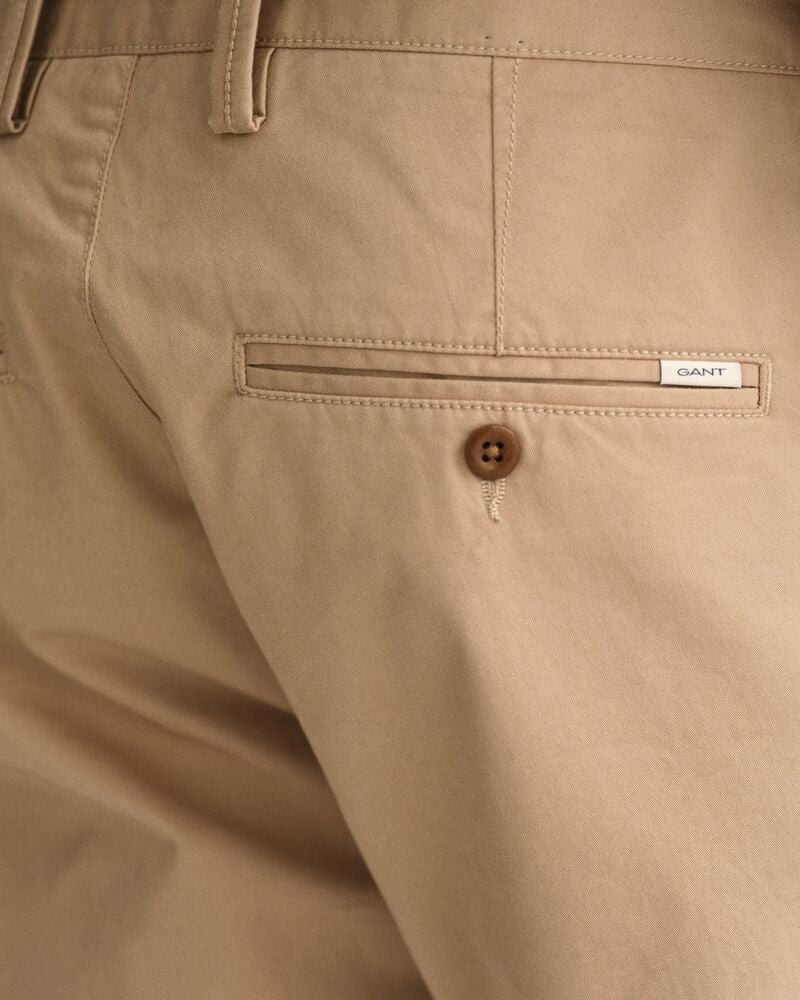 Slim Fit Twill Chinos DARK KHAKI / 46x32