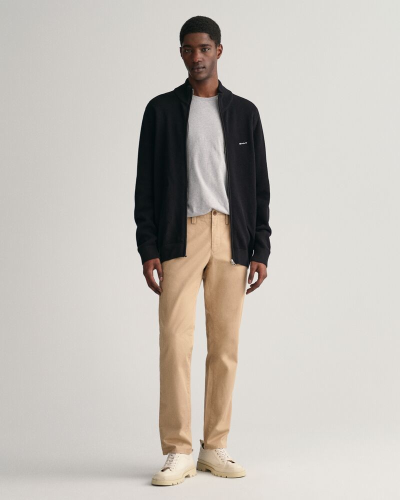 Slim Fit Twill Chinos DARK KHAKI / 46x32