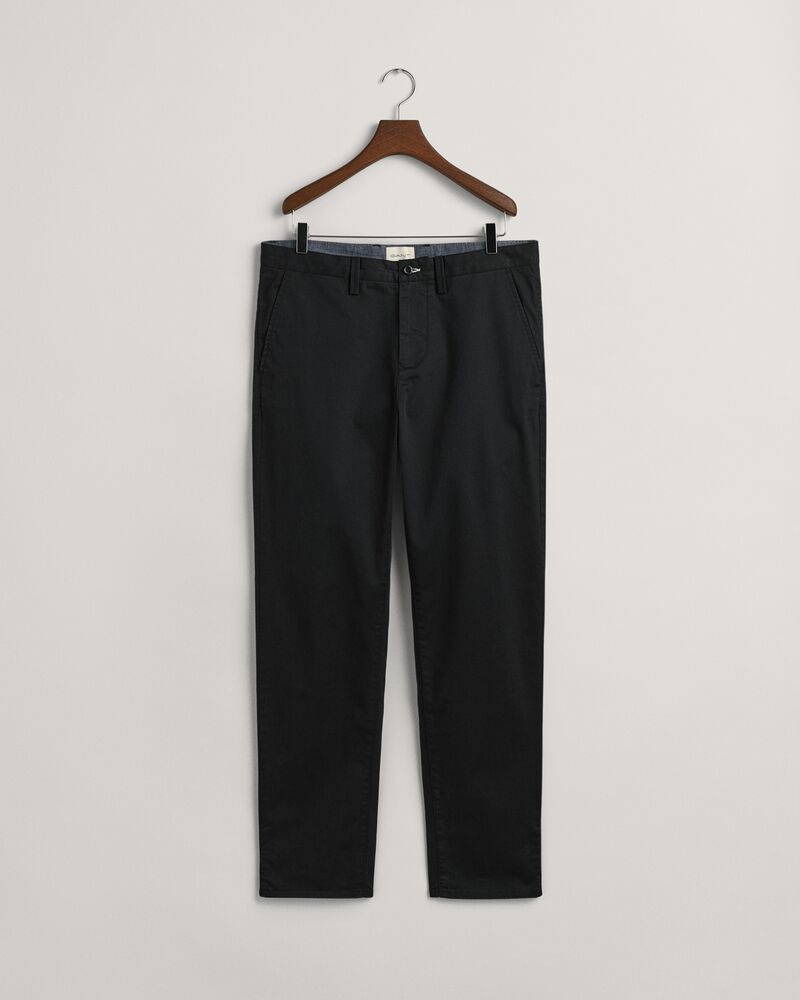 Regular Fit Twill Chinos Black / 32X32