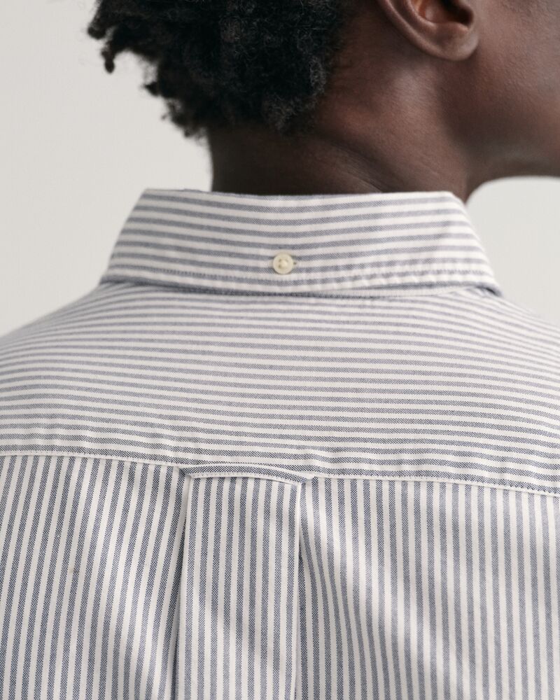 Regular Fit Banker Stripe Classic Oxford Shirt Blue / S