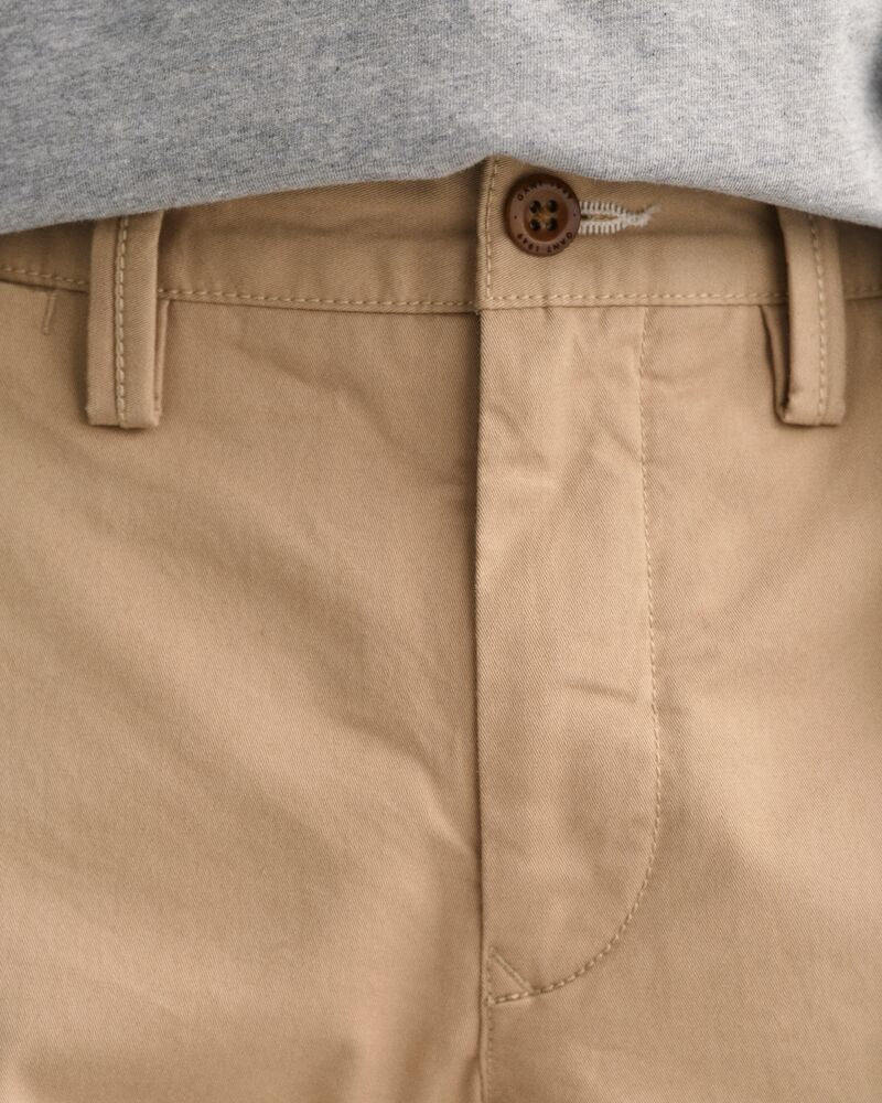 Slim Fit Twill Chinos DARK KHAKI / 46x32