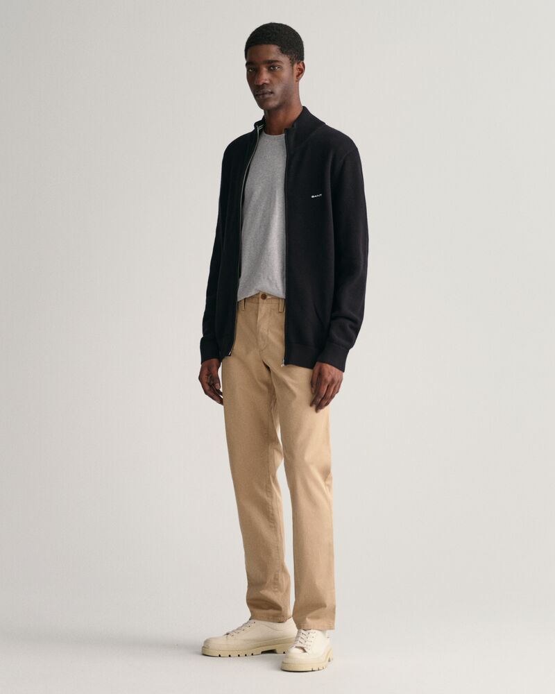Slim Fit Twill Chinos DARK KHAKI / 46x32