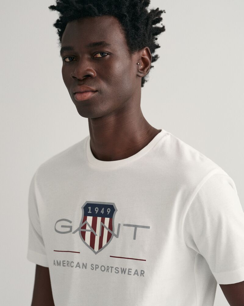 Archive Shield T-Shirt White / S
