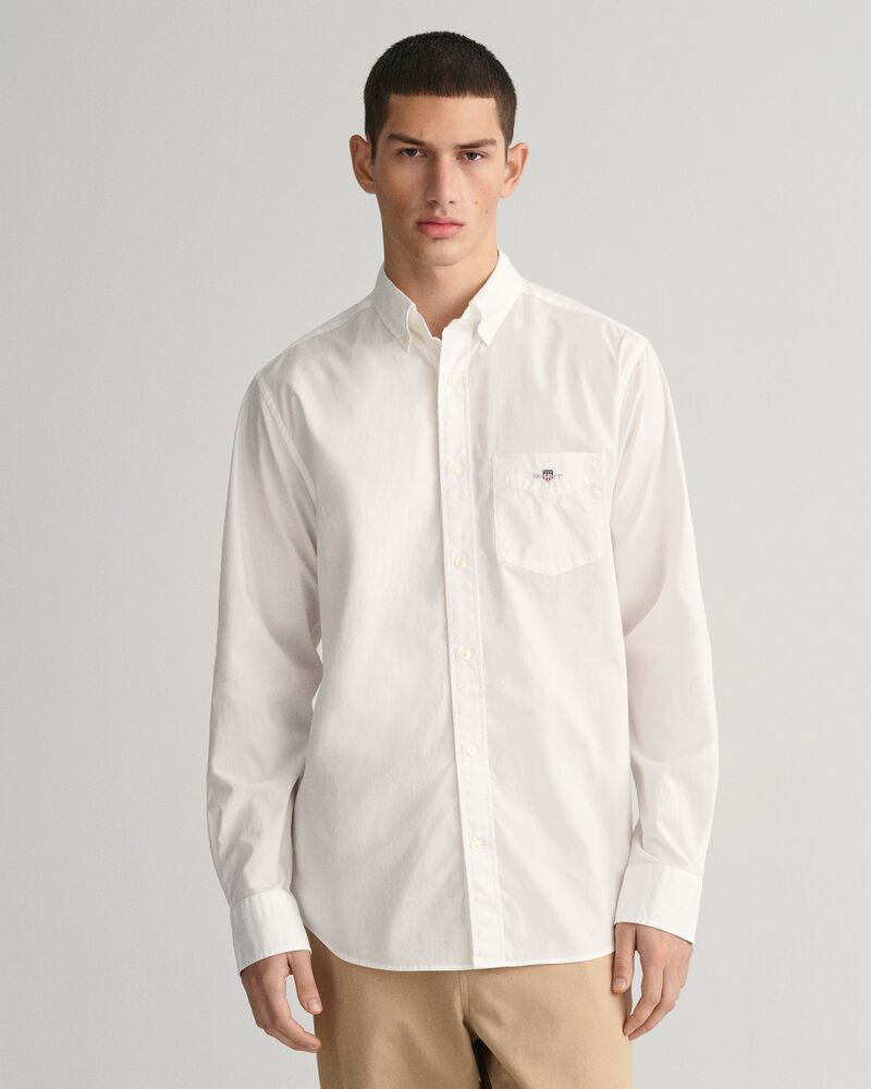 Regular Fit Poplin Shirt White / S