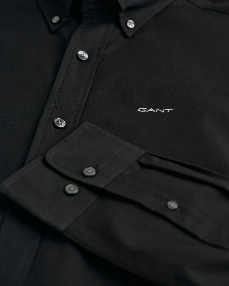 Regular Fit Pinpoint Oxford Shirt Black / S