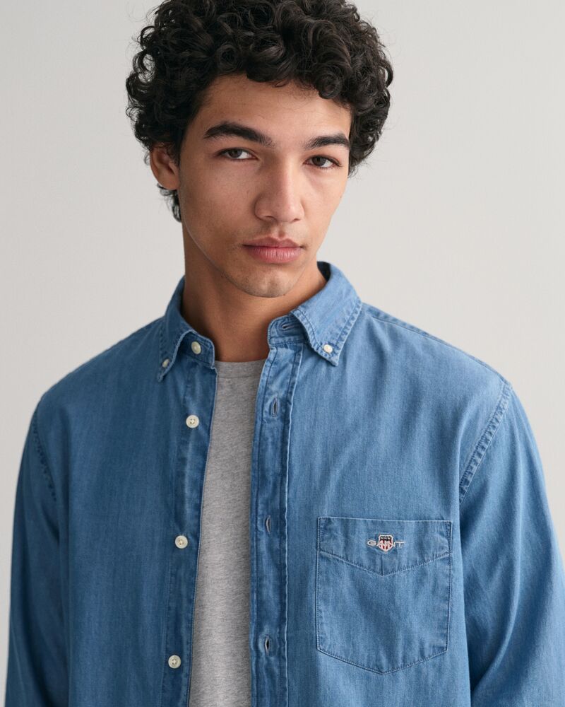 Regular Fit Indigo Shirt Blue / S