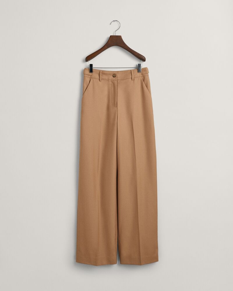 High-Waisted Straight Leg Pants Warm Khaki / 34