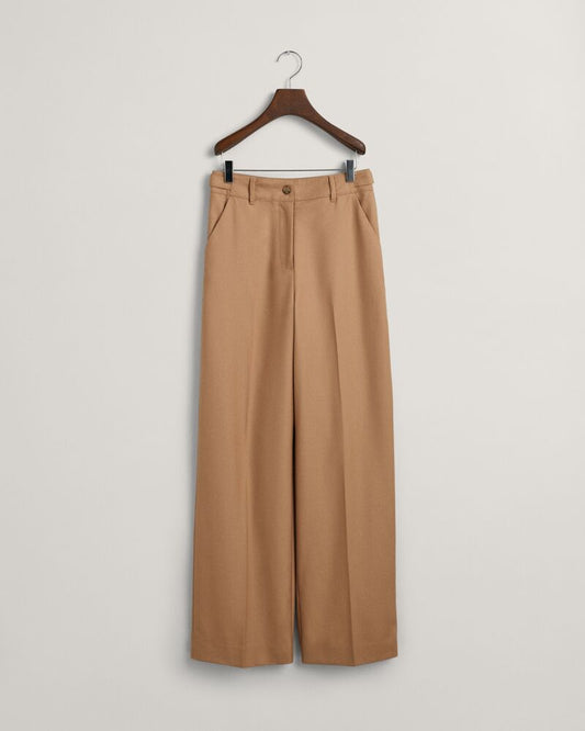 High-Waisted Straight Leg Pants Warm Khaki / 34