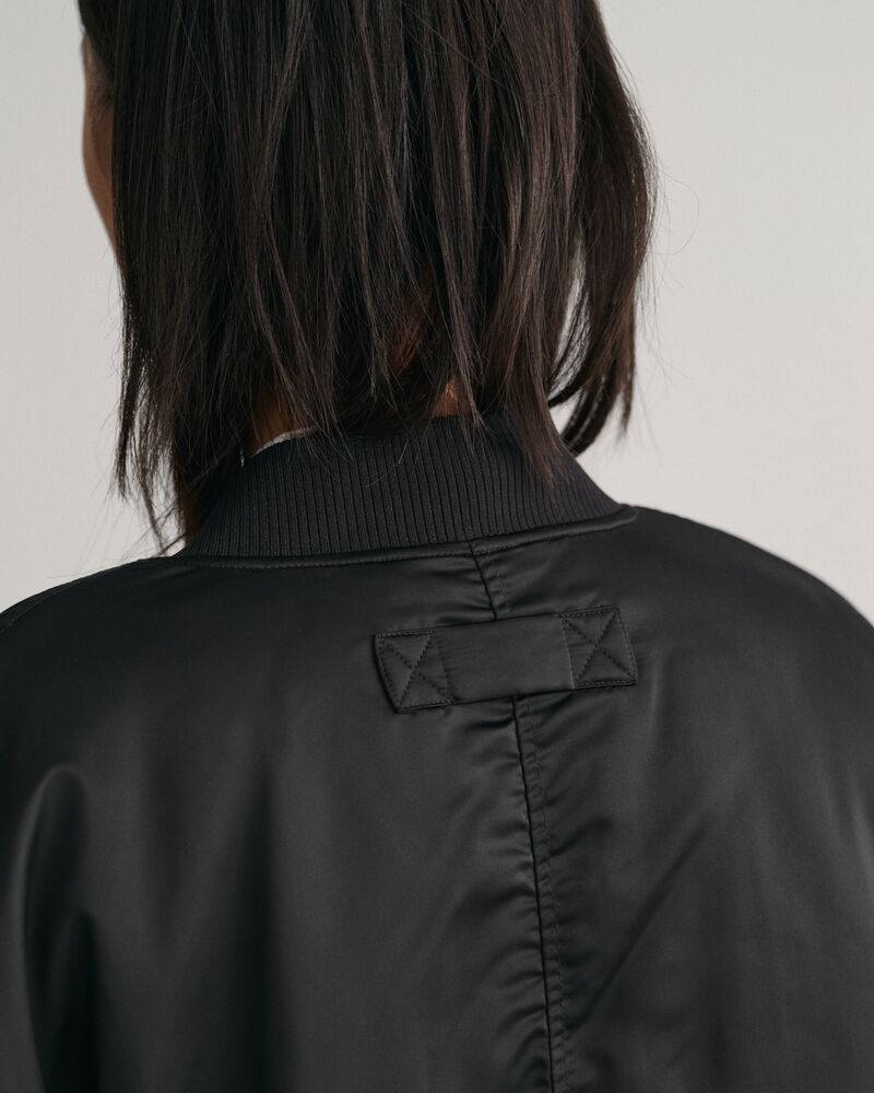 Padded Bomber Jacket Ebony Black / S