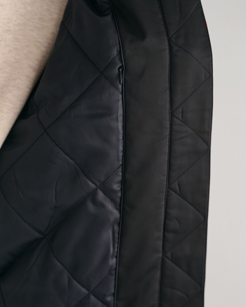 Padded Bomber Jacket Ebony Black / S