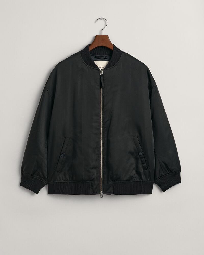 Padded Bomber Jacket Ebony Black / S