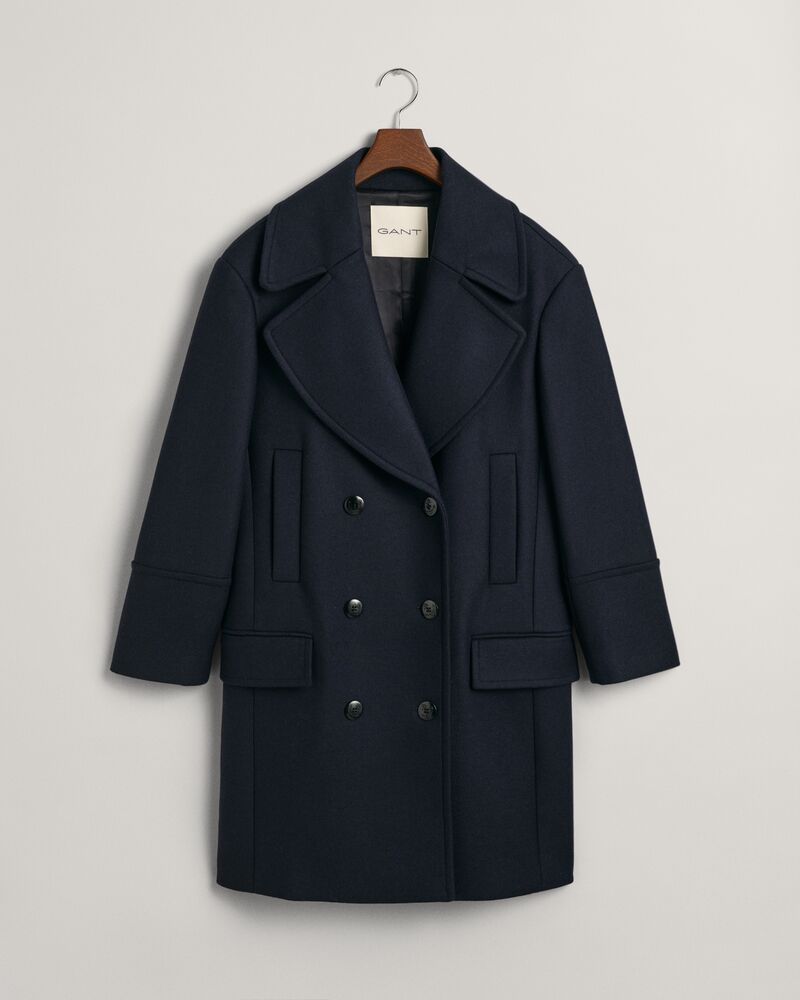 Wool Blend Peacoat Evening Blue / S