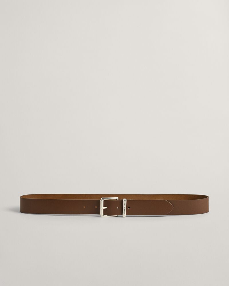 Logo Leather Belt Weathered Brown / 80X32