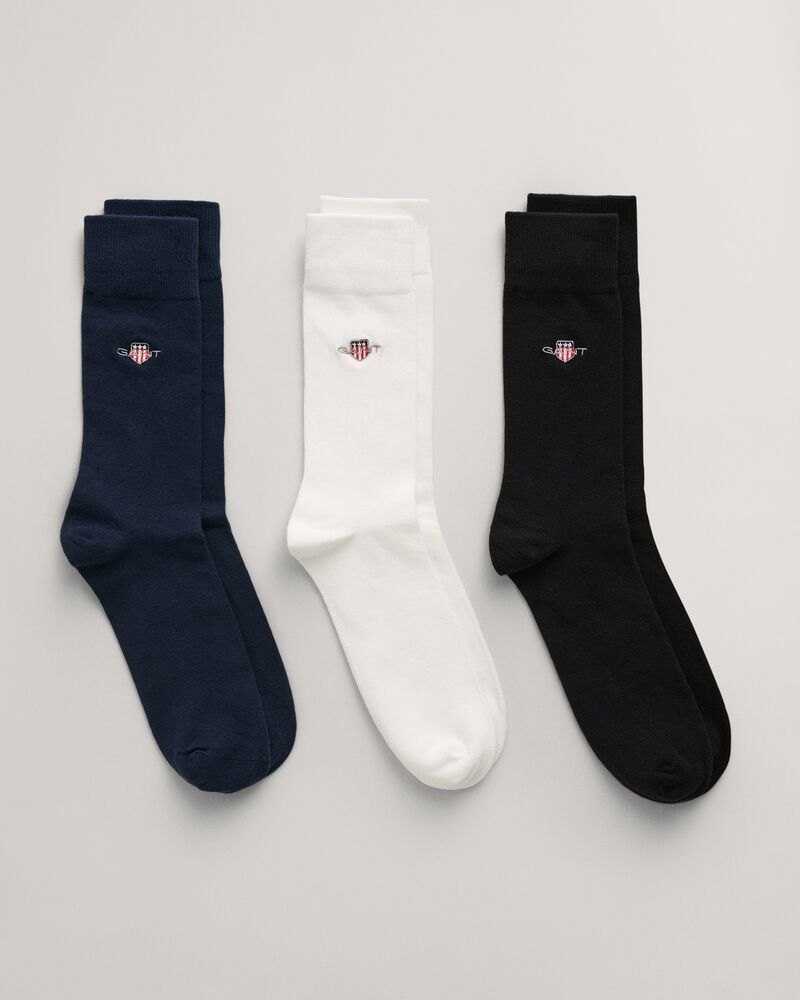 3-Pack Shield Socks Black / 40-42