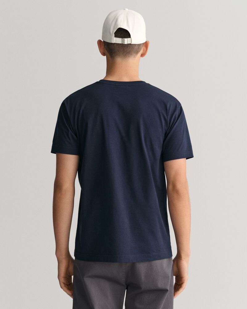 Slim Fit Shield T-Shirt Evening Blue / S