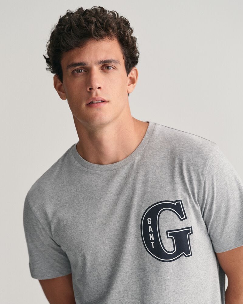 G Graphic T-Shirt Grey Melange / S