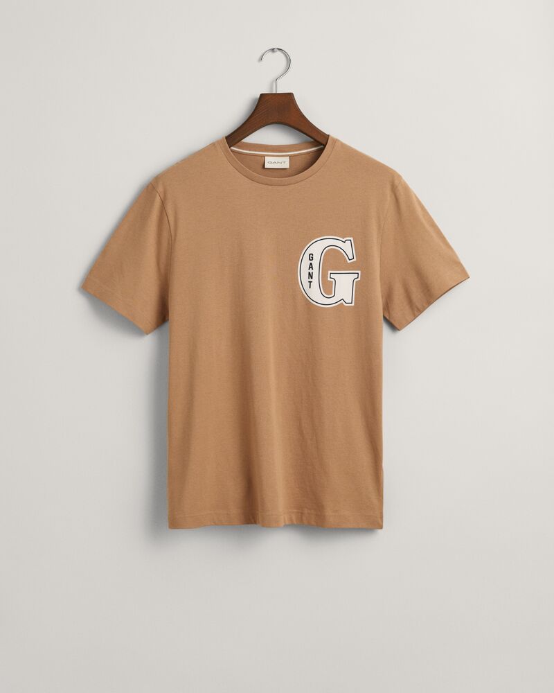 G Graphic T-Shirt Warm Khaki / S